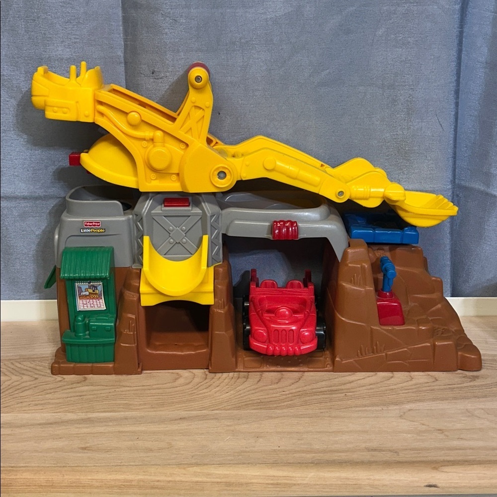 Fisher Price Little People Quarry Construction Site Crane Playset Sounds  2007